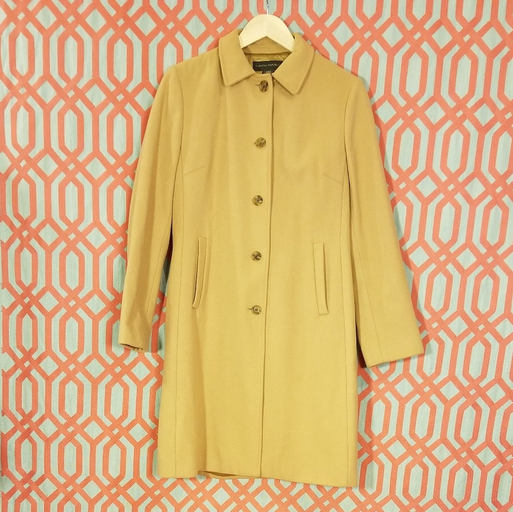 Banana Republic • Camel Colored Peacoat